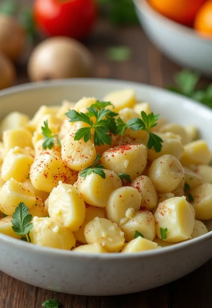 26 Elegant Wedding Buffet Food Options for Easy Dining - 26. Vegan Potato Salad