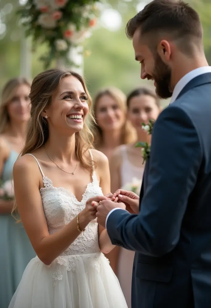 26 Heartfelt Candid Wedding Photos That Tell Your Story - 24. The Ring Exchange