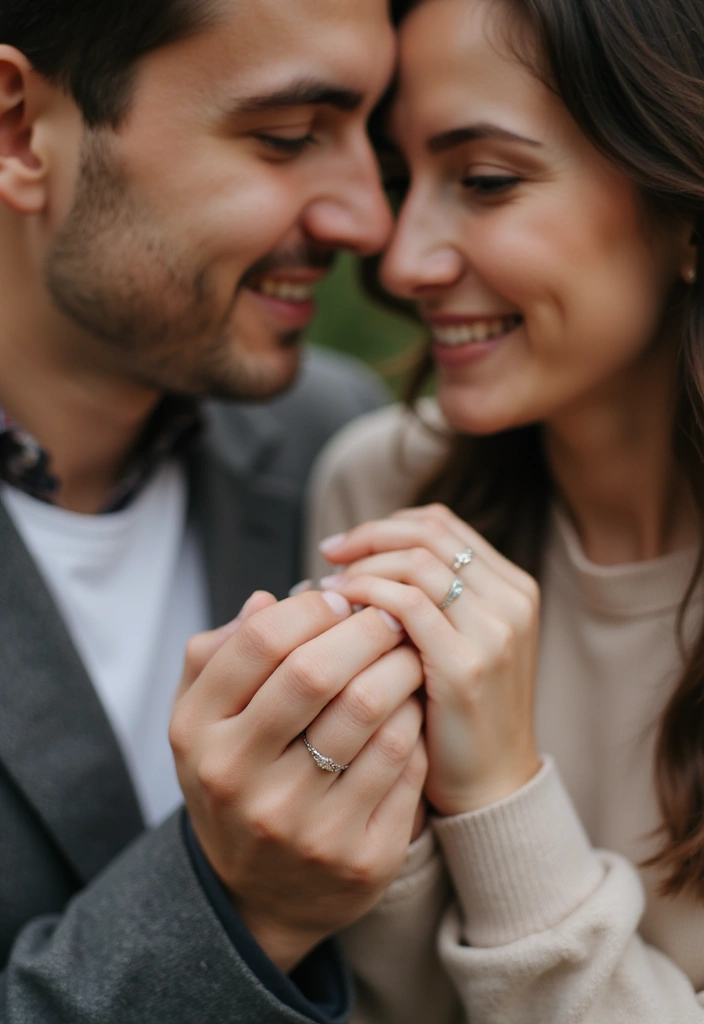 26 Heartfelt Wedding Engagement Photos to Capture Your Love - 14. Close-Up Connection
