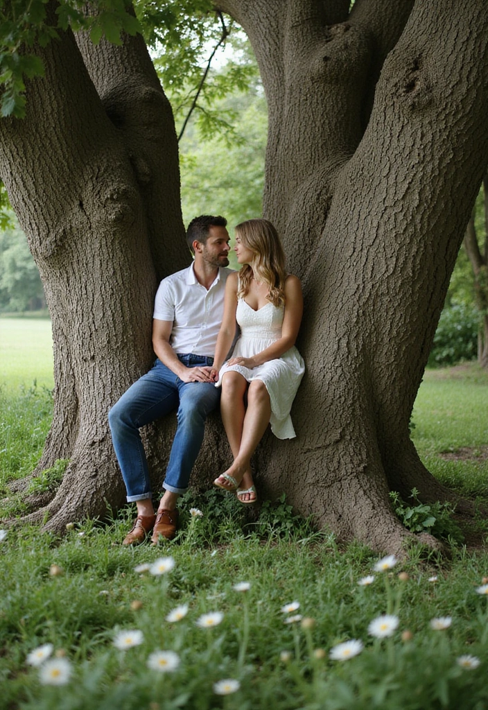 26 Heartfelt Wedding Engagement Photos to Capture Your Love - 15. Nature’s Embrace