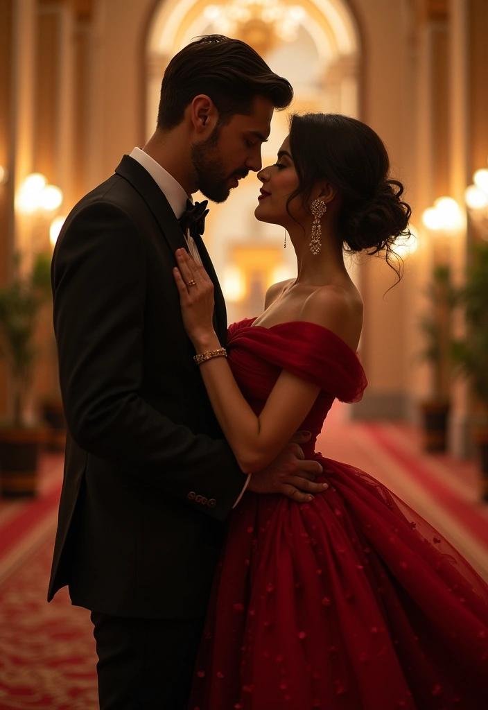 26 Heartfelt Wedding Engagement Photos to Capture Your Love - 18. Elegant Formal Wear