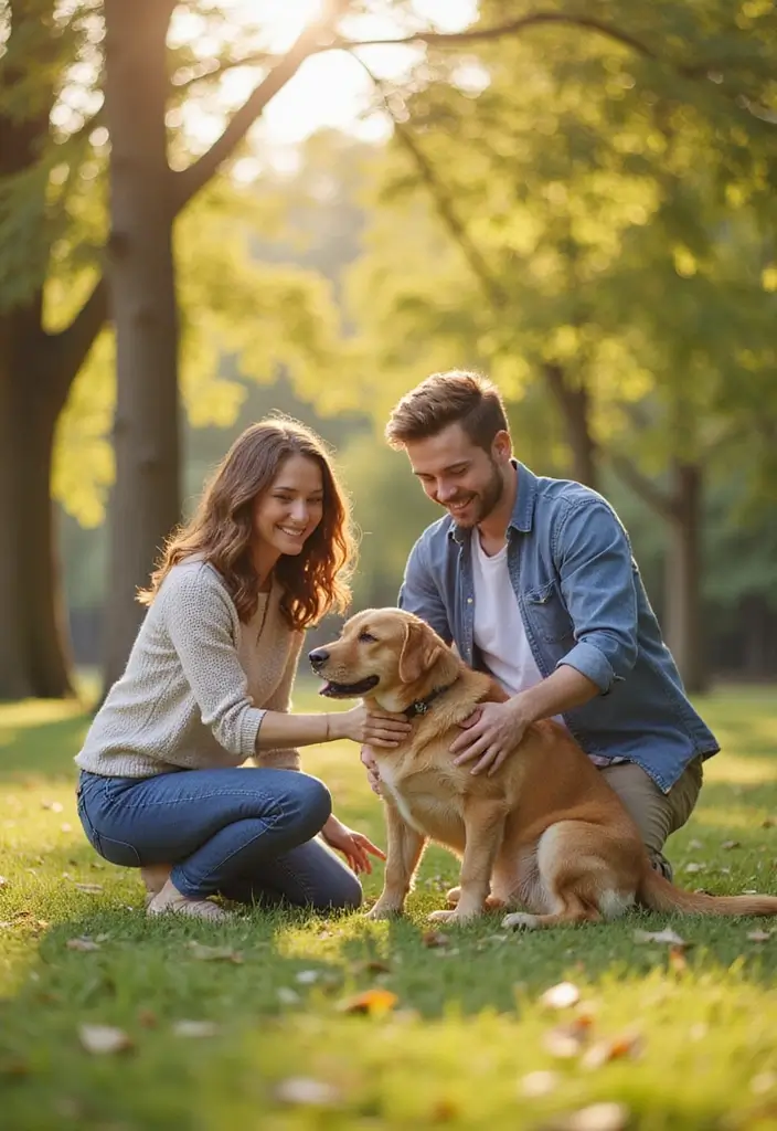 26 Heartfelt Wedding Engagement Photos to Capture Your Love - 25. Furry Friends