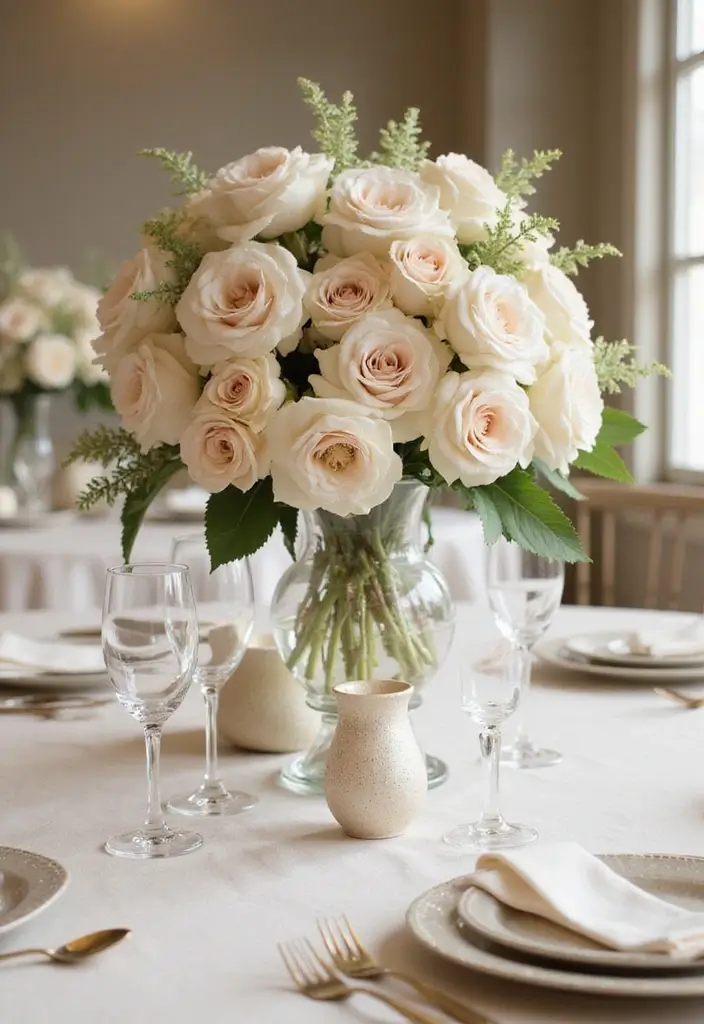 26 Sophisticated Champagne Wedding Colors for Timeless Elegance - 16. Cream and Champagne