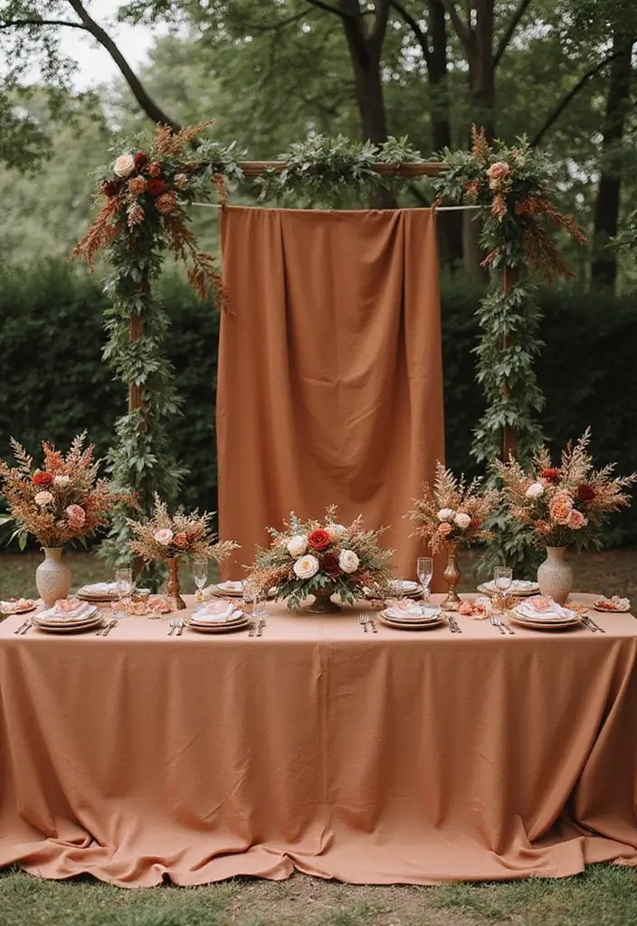 27 Charming Boho Wedding Colors to Create a Relaxed Atmosphere - 10. Cinnamon