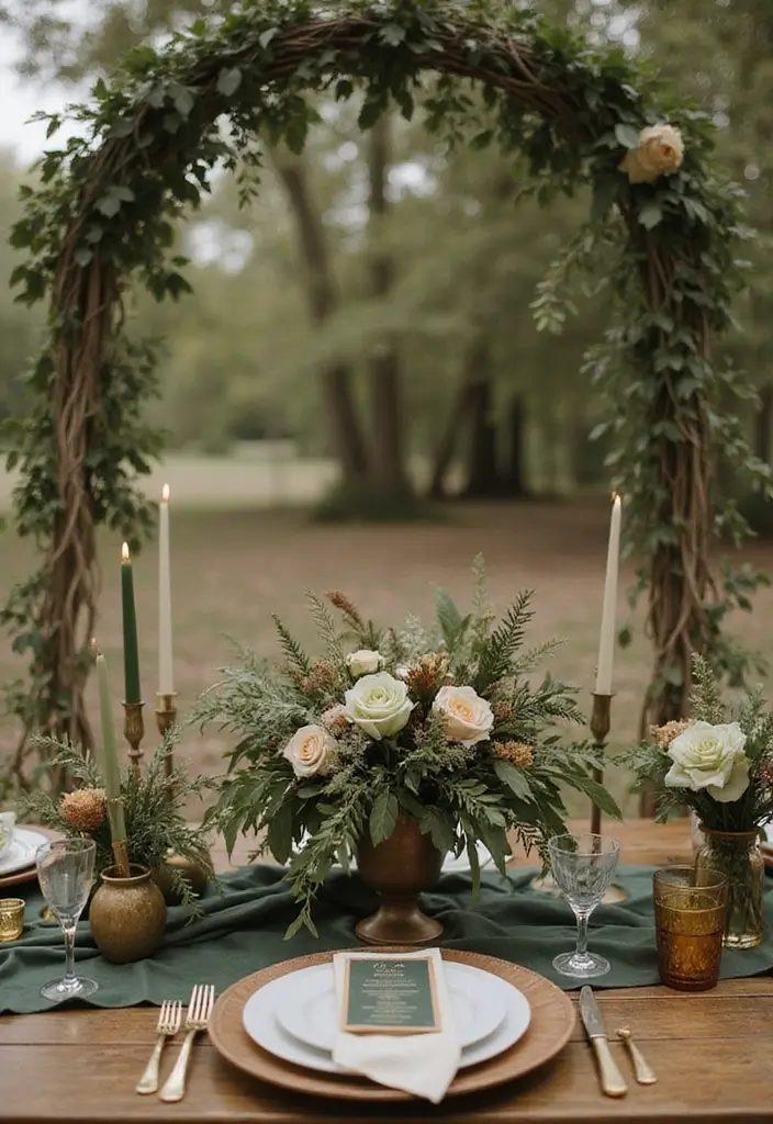 27 Charming Boho Wedding Colors to Create a Relaxed Atmosphere - 12. Olive Green