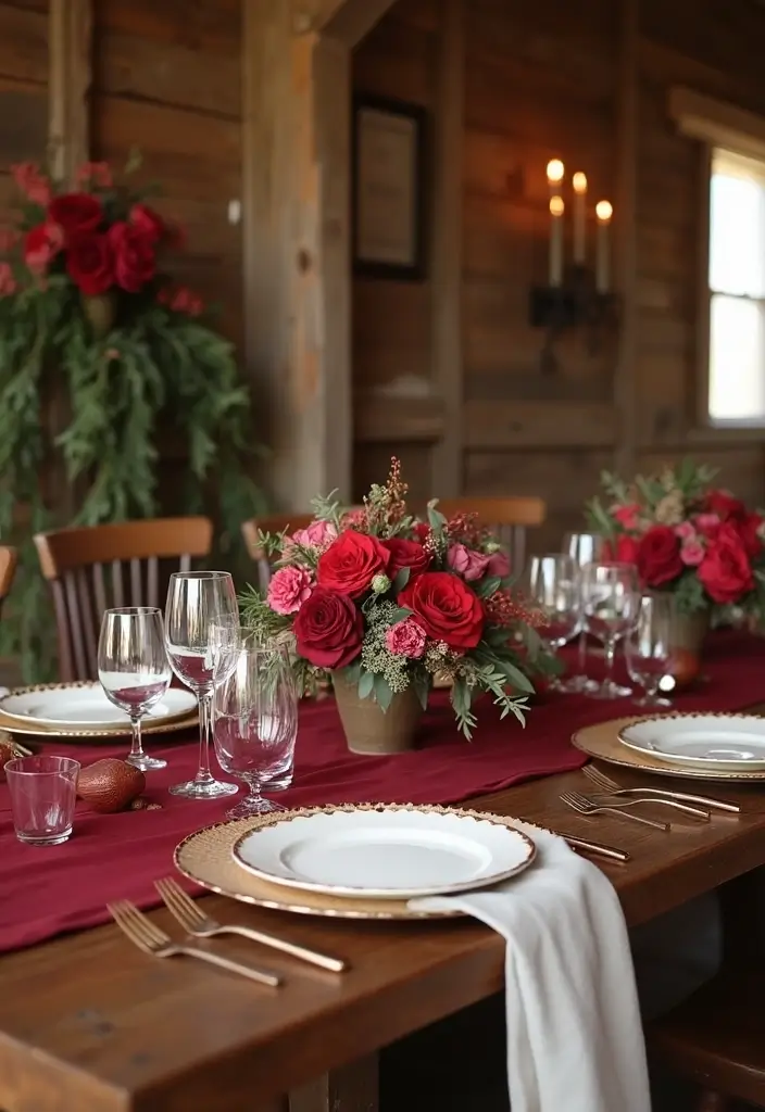 27 Charming Boho Wedding Colors to Create a Relaxed Atmosphere - 18. Cranberry