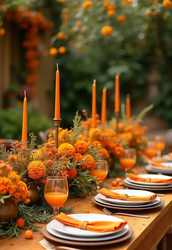 27 Charming Boho Wedding Colors to Create a Relaxed Atmosphere - 6. Marigold