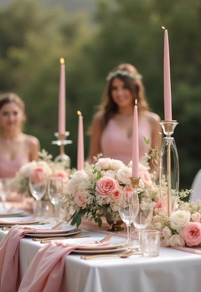 27 Charming Boho Wedding Colors to Create a Relaxed Atmosphere - 7. Blush Pink