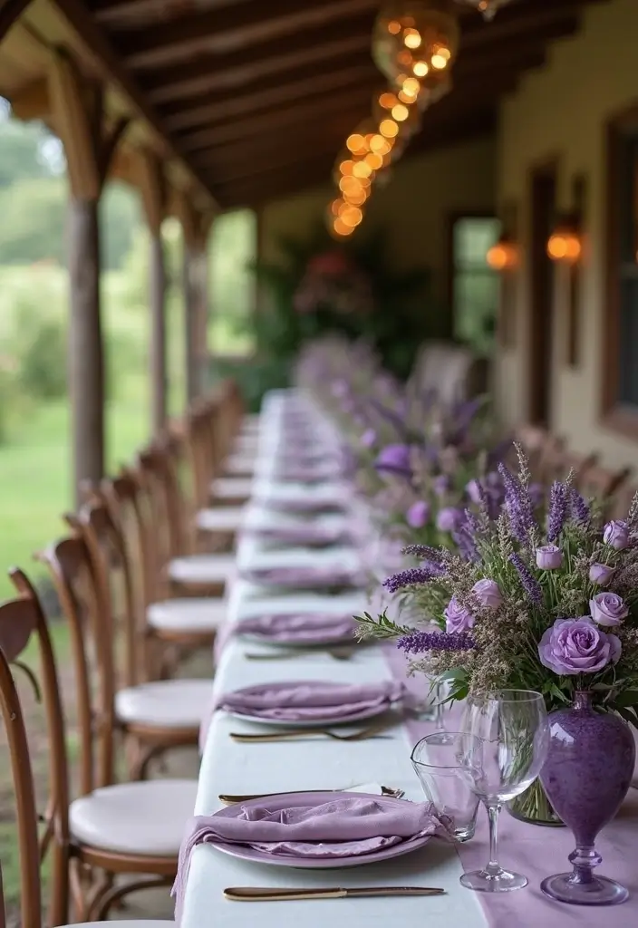 27 Charming Rustic Wedding Colors to Create a Natural Ambiance - 11. Soft Lavender