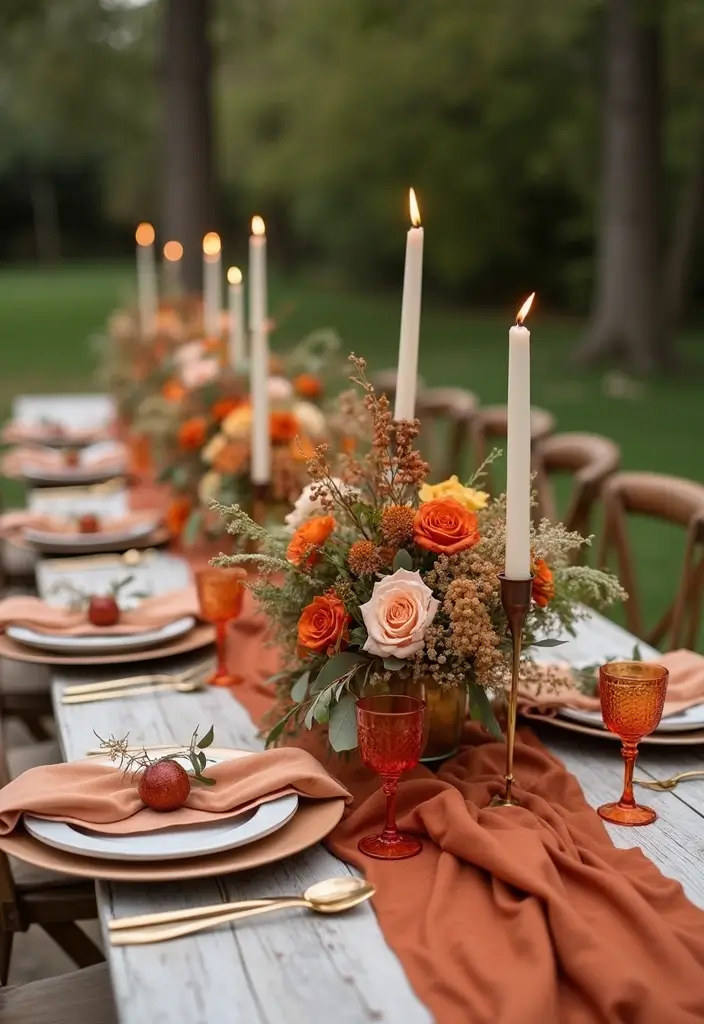 27 Charming Rustic Wedding Colors to Create a Natural Ambiance - 2. Terracotta Orange