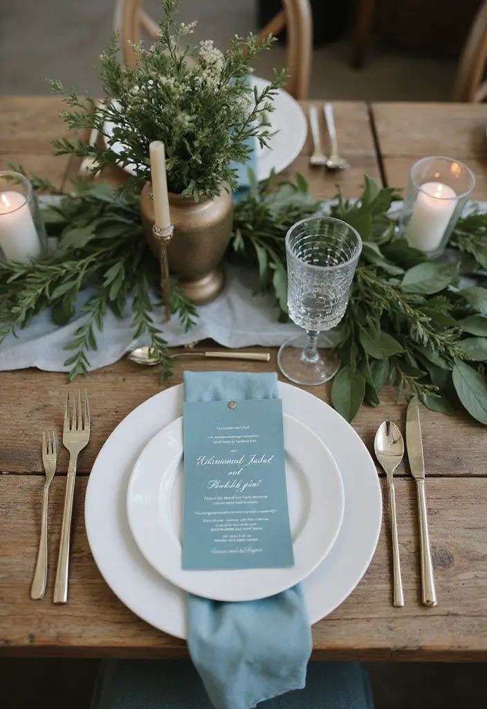 27 Charming Rustic Wedding Colors to Create a Natural Ambiance - 3. Dusty Blue