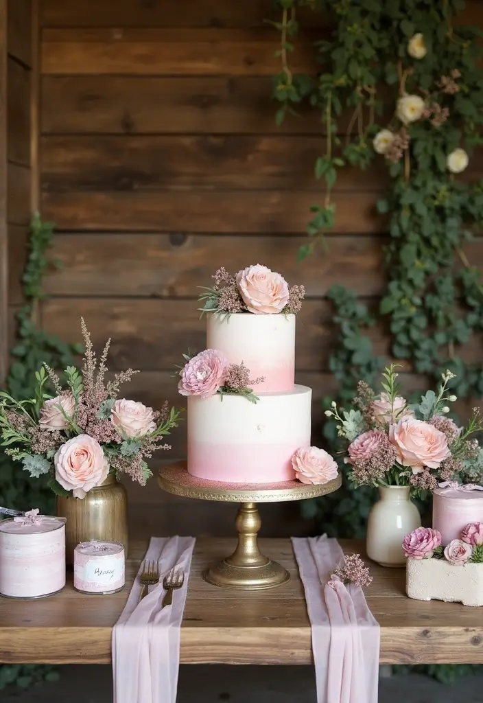27 Charming Rustic Wedding Colors to Create a Natural Ambiance - 5. Blush Pink
