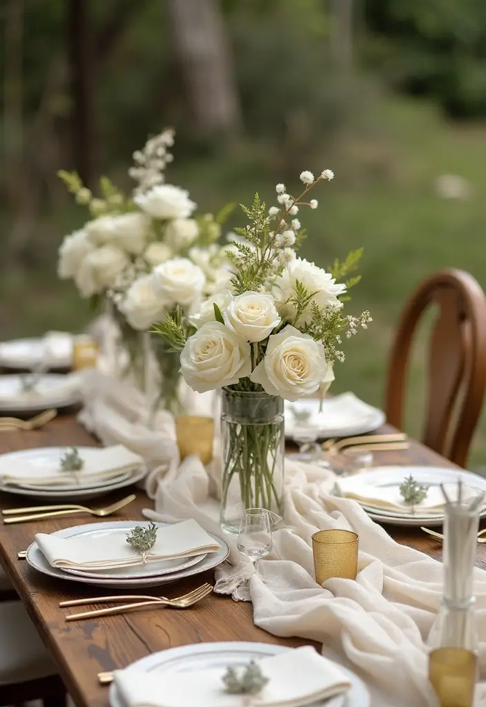 27 Charming Rustic Wedding Colors to Create a Natural Ambiance - 6. Creamy Ivory