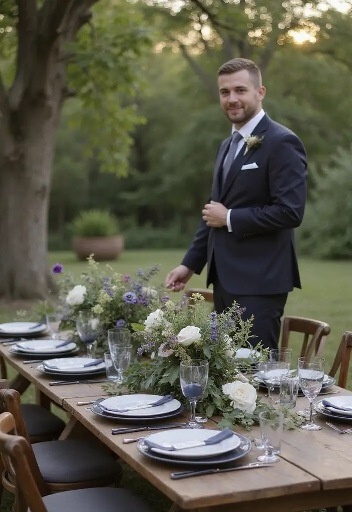 27 Charming Rustic Wedding Colors to Create a Natural Ambiance - 9. Charcoal Grey