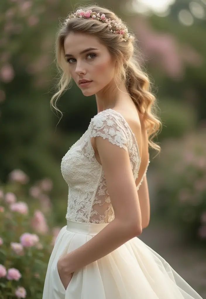 27 Flawless Curly Hairstyles for Wedding Elegance and Charm - 3. Vintage-inspired Pin Curls