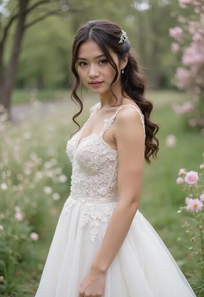 27 Flawless Curly Hairstyles for Wedding Elegance and Charm - 7. Romantic Twisted Curls