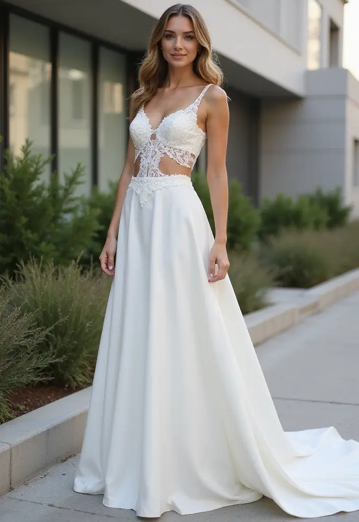 27 Inspiring Wedding Dress Ideas for Every Bride’s Style - 18. Contemporary Cut-Outs