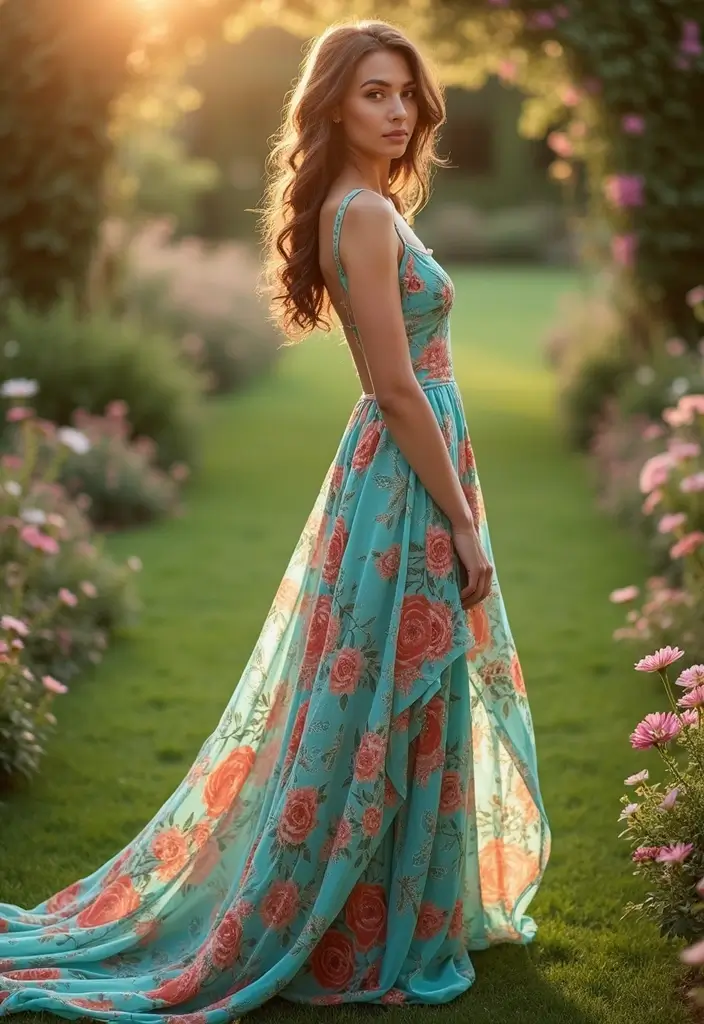 27 Inspiring Wedding Dress Ideas for Every Bride’s Style - 20. Artistic Prints
