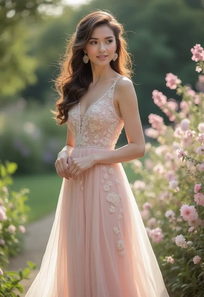 27 Inspiring Wedding Dress Ideas for Every Bride’s Style - 25. Soft Pastels