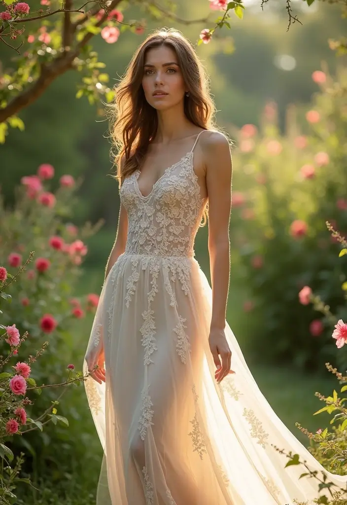 27 Inspiring Wedding Dress Ideas for Every Bride’s Style - 9. Nature-Inspired Designs