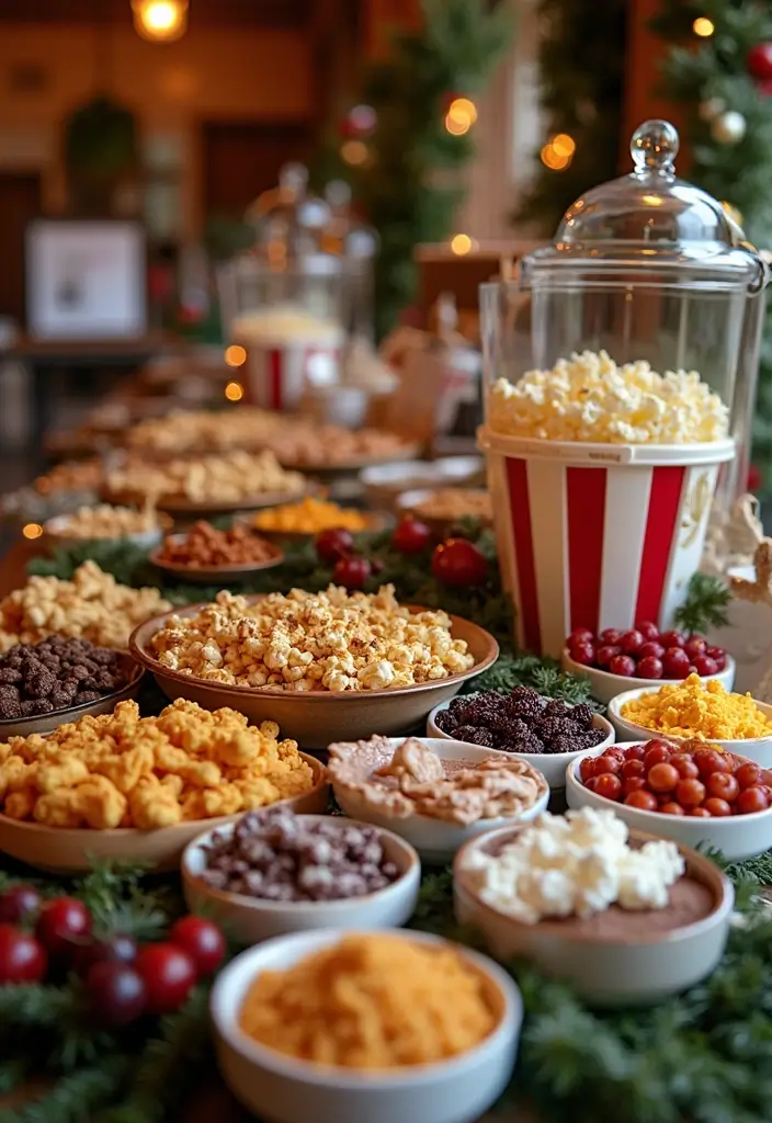 27 Magical Christmas Wedding Inspiration for a Festive Celebration - 20. Interactive Food Stations