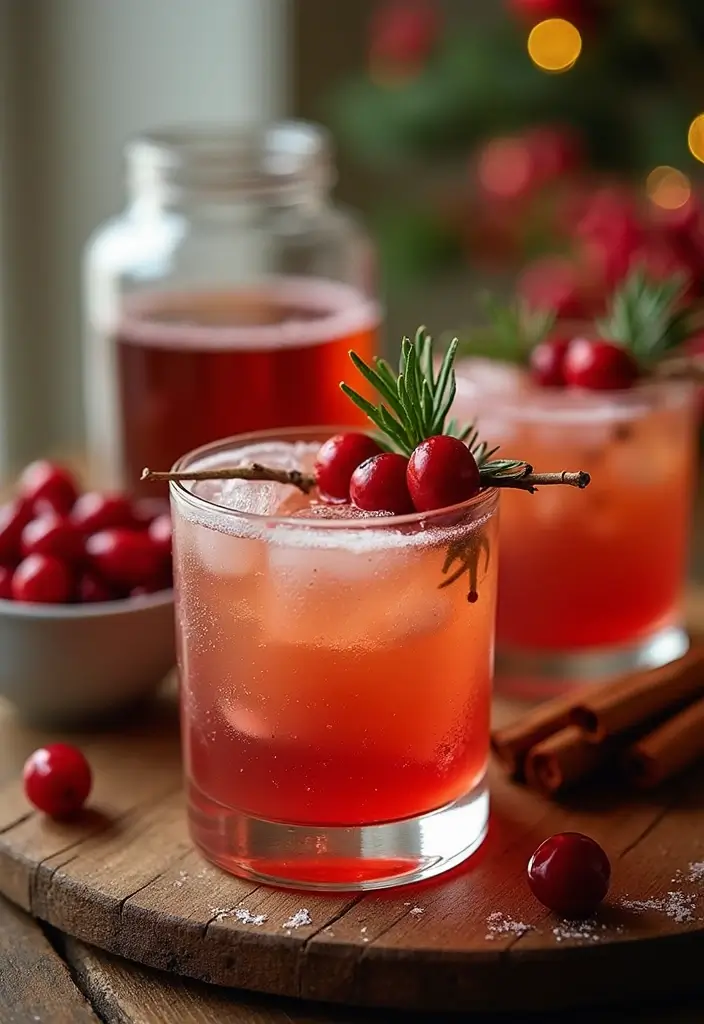 27 Magical Christmas Wedding Inspiration for a Festive Celebration - 21. Festive Winter Cocktails