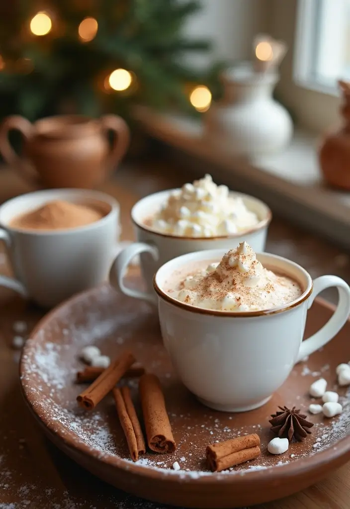 27 Magical Christmas Wedding Inspiration for a Festive Celebration - 8. Warm Winter Beverages