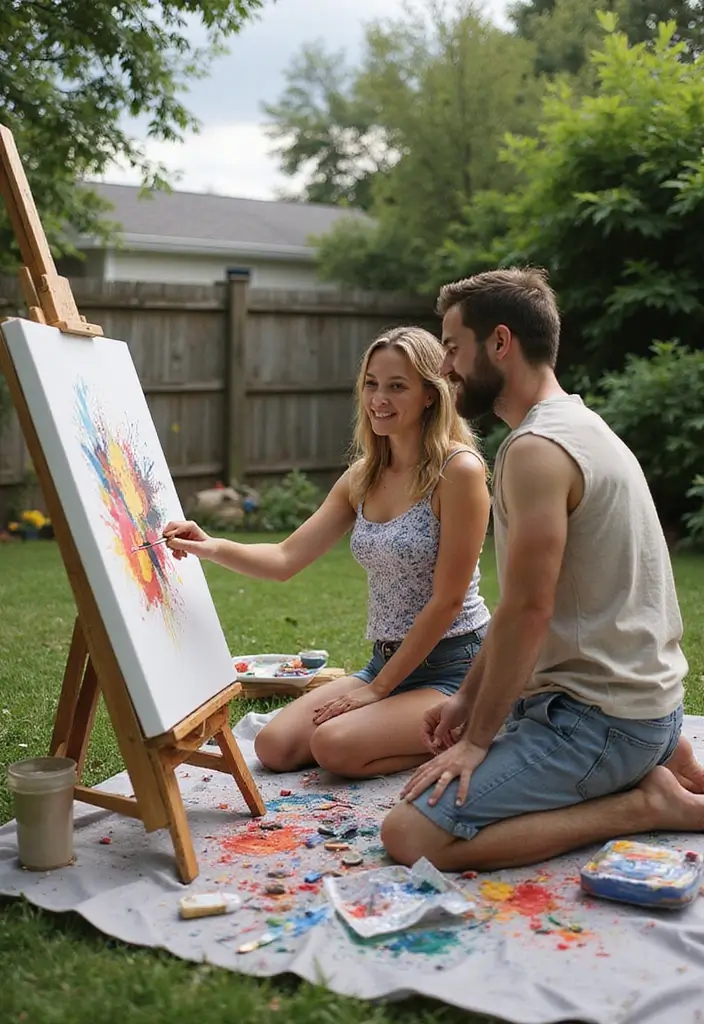 27 Memorable 10th Wedding Anniversary Celebration Ideas - 18. Create a Joint Art Piece