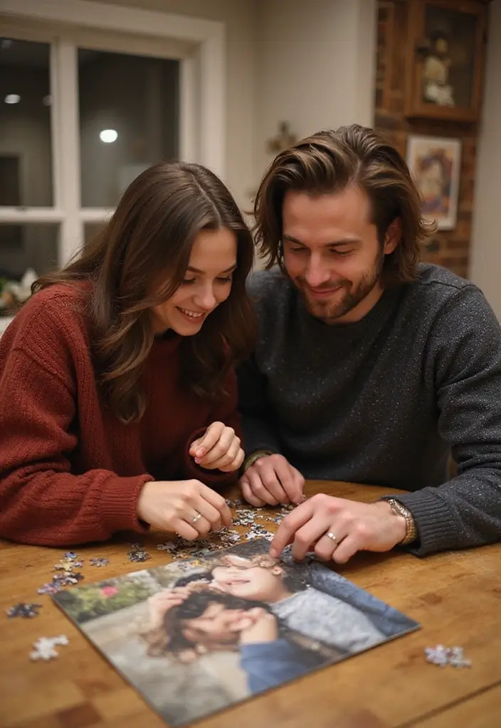 27 Memorable 10th Wedding Anniversary Celebration Ideas - 25. Customized Puzzle