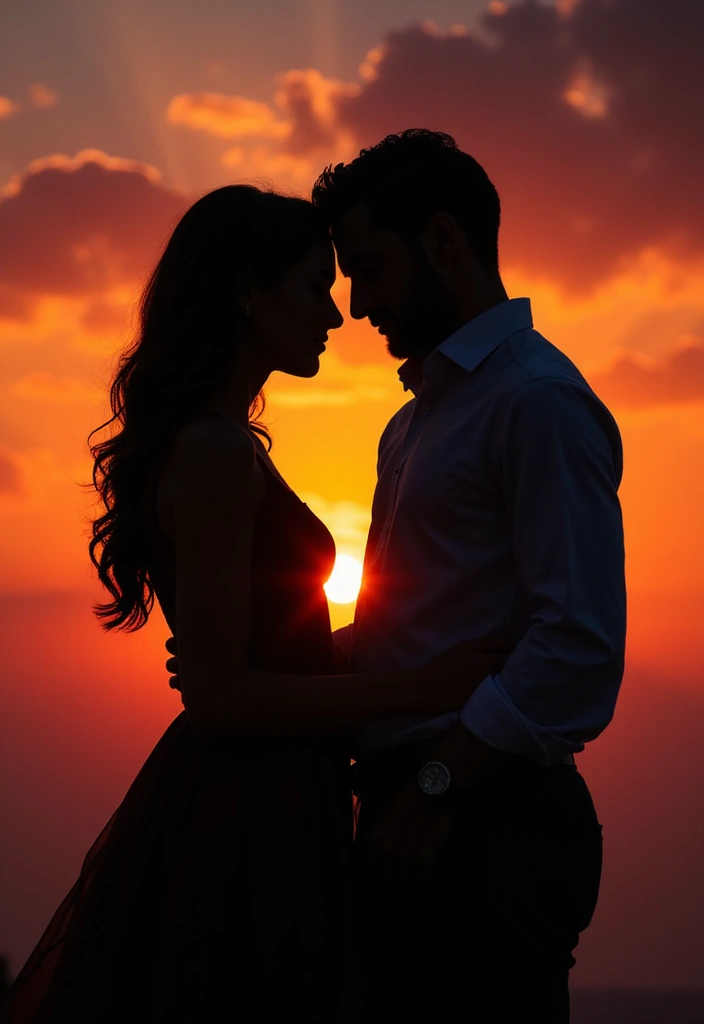 27 Romantic Couple Wedding Photos to Treasure Forever - 17. Silhouette Shots: Love in Shadows