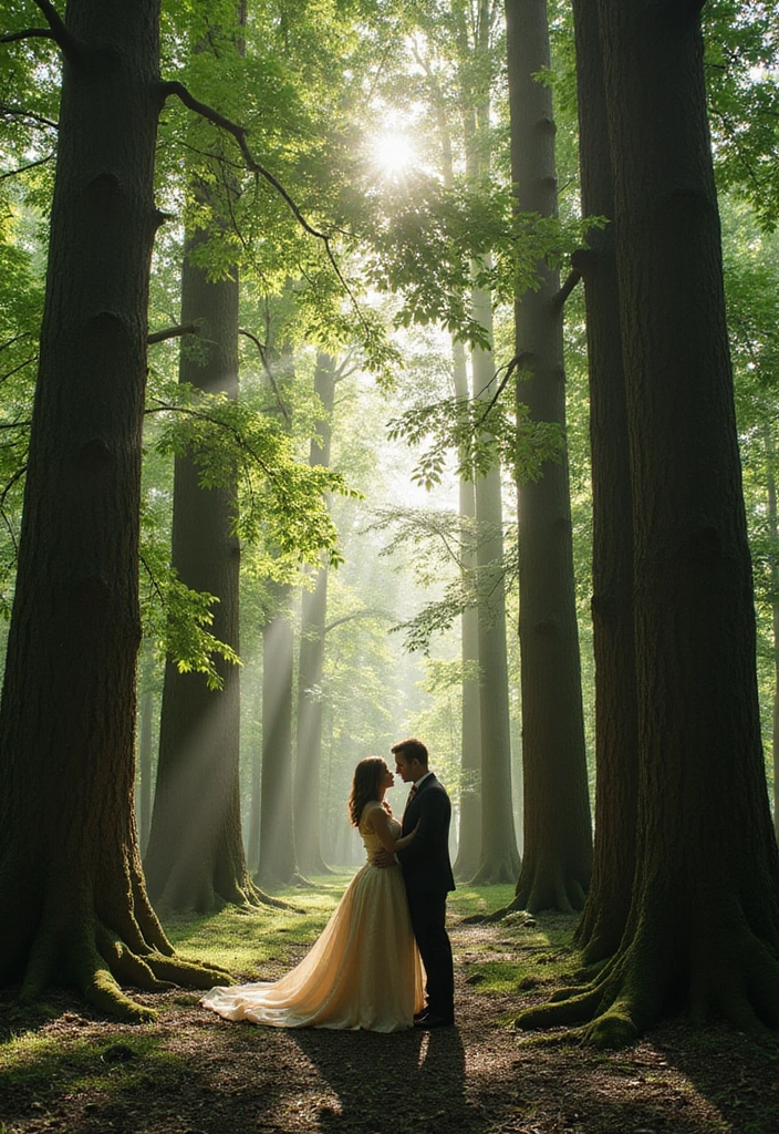 27 Romantic Couple Wedding Photos to Treasure Forever - 2. Enchanted Forest: Whimsical Vows