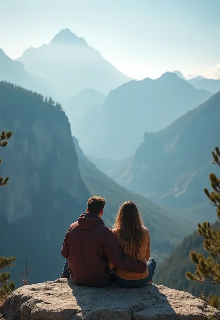 27 Romantic Couple Wedding Photos to Treasure Forever - 5. Mountain Majesty: Love on Higher Ground