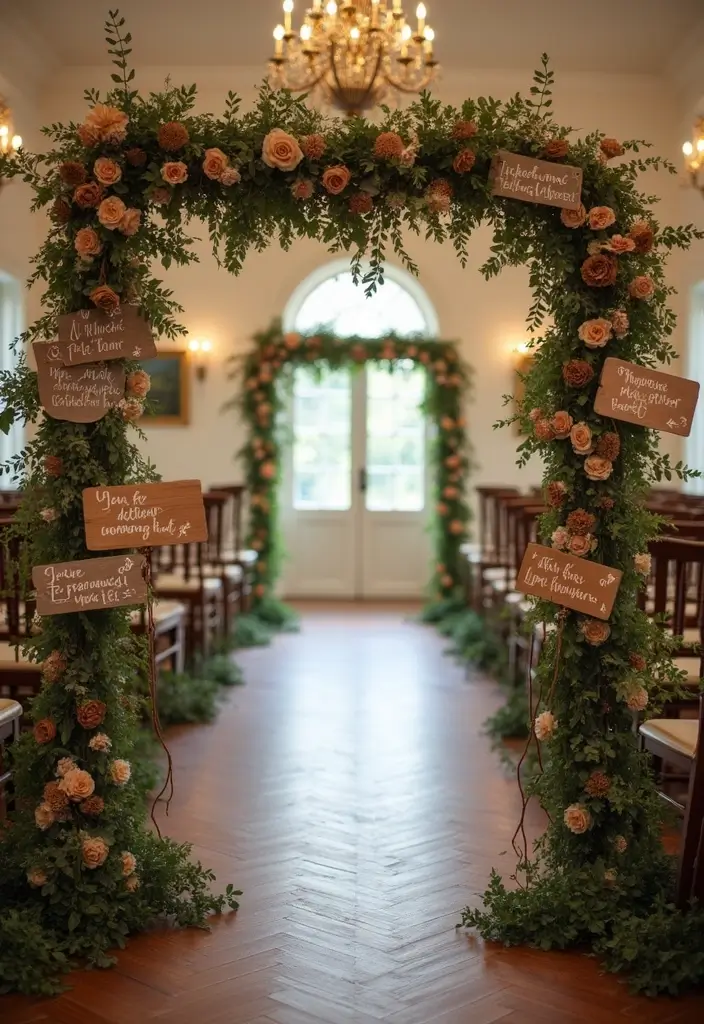 27 Stunning Aisle Decorations Wedding Ideas That'll Transform Your Ceremony Forever! - 18. Hand-painted Signs