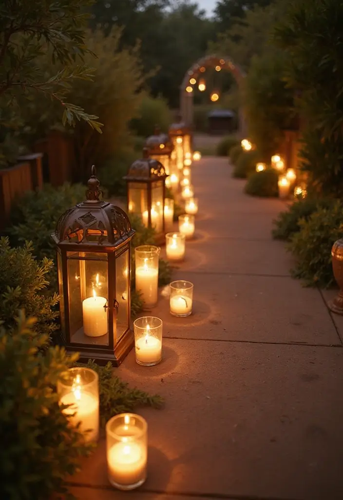 27 Stunning Aisle Decorations Wedding Ideas That'll Transform Your Ceremony Forever! - 2. Lanterns and Candles