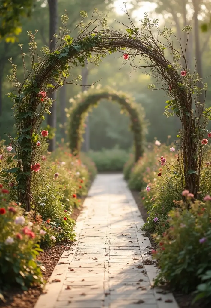 27 Stunning Aisle Decorations Wedding Ideas That'll Transform Your Ceremony Forever! - 27. Nature-Inspired Decor