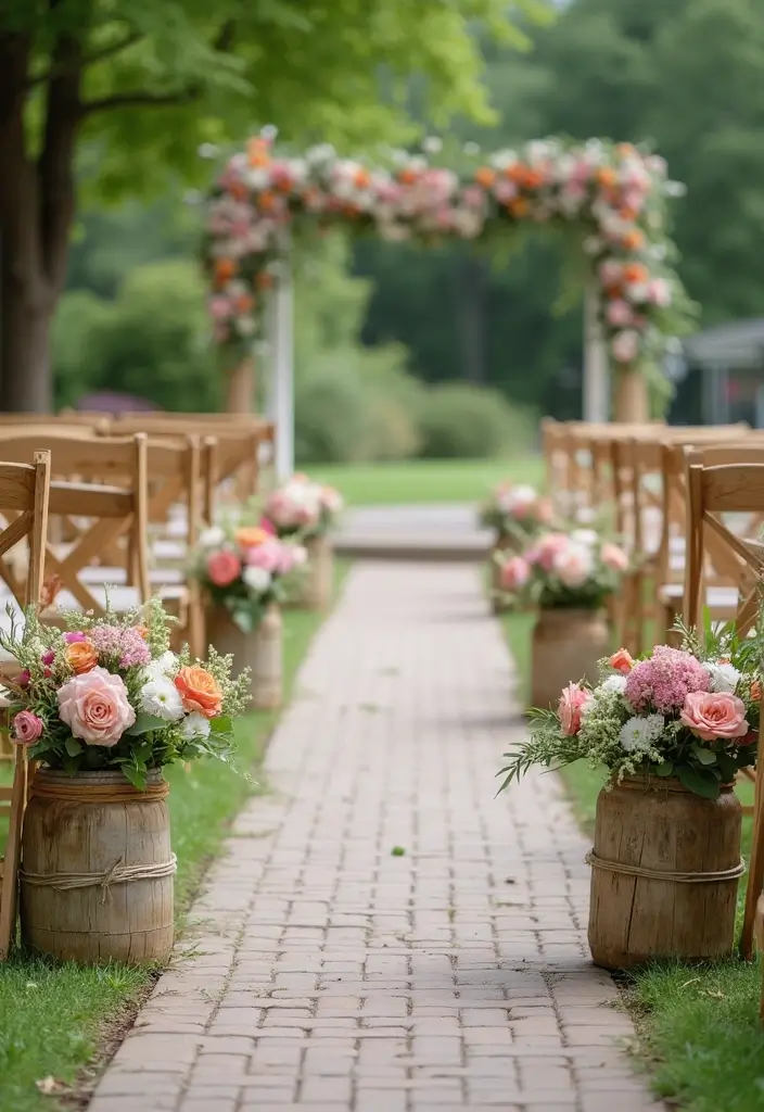 27 Stunning Aisle Decorations Wedding Ideas That'll Transform Your Ceremony Forever! - 7. Aisle Markers