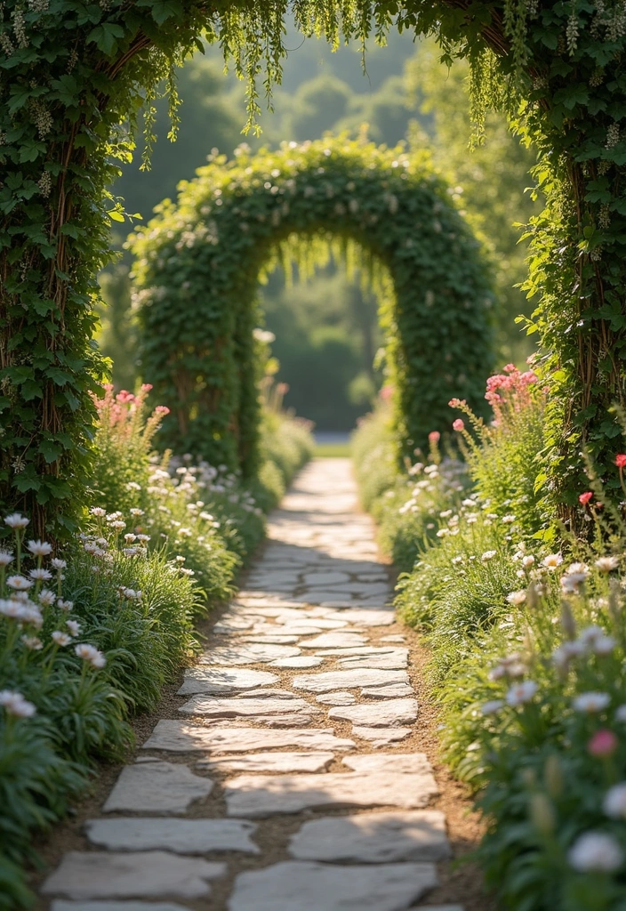 27 Stunning Aisle Decorations Wedding Ideas That'll Transform Your Ceremony Forever! - 8. Stone Pathway