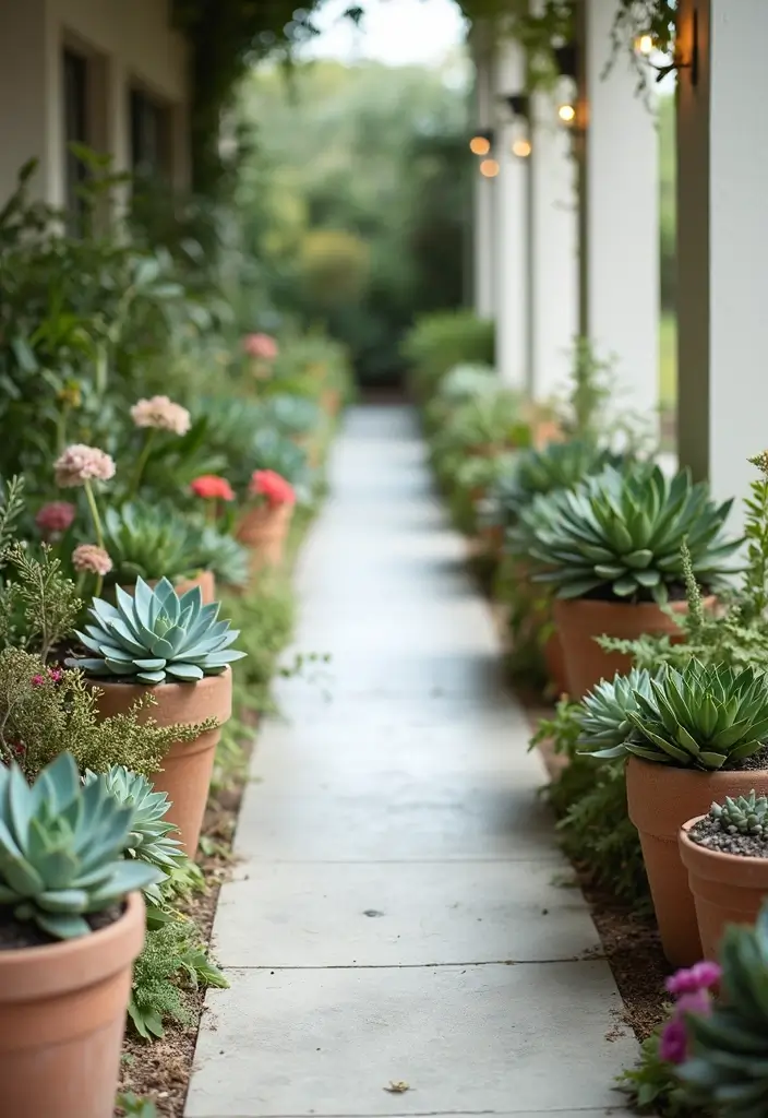 27 Stunning Aisle Decorations Wedding Ideas That'll Transform Your Ceremony Forever! - 9. Succulent Arrangements