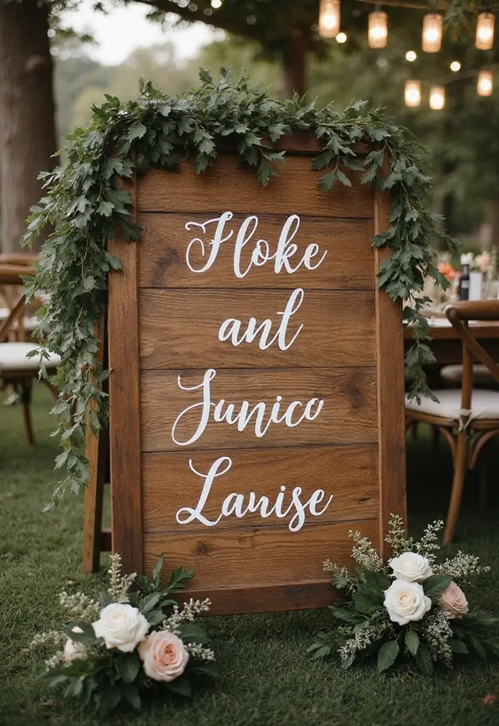 27 Stylish Bar Sign Wedding Designs for a Fun Celebration - 1. Rustic Wooden Bar Sign