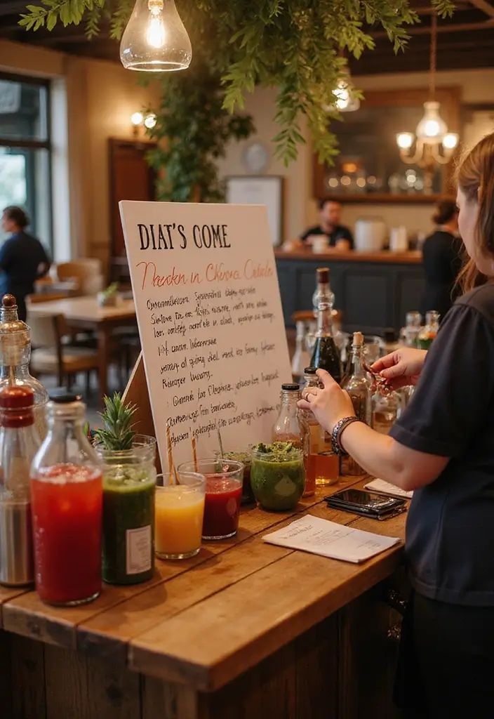 27 Stylish Bar Sign Wedding Designs for a Fun Celebration - 10. Interactive Bar Sign