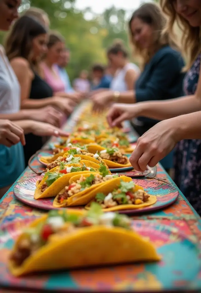 27 Unique Wedding Food Ideas to Stand Out and Wow Your Guests - 2. DIY Taco Station