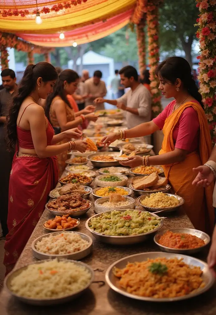 27 Unique Wedding Food Ideas to Stand Out and Wow Your Guests - 23. Unique Indian Street Food Station