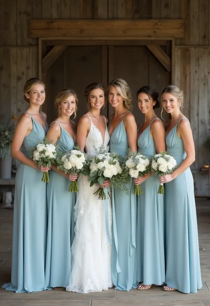 28 Beautiful Blue and Green Wedding Colors for a Fresh Look - 25. Duck Egg Blue