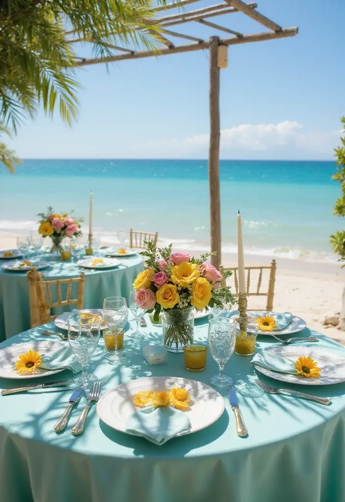 28 Beautiful Blue and Green Wedding Colors for a Fresh Look - 4. Aqua Dreams