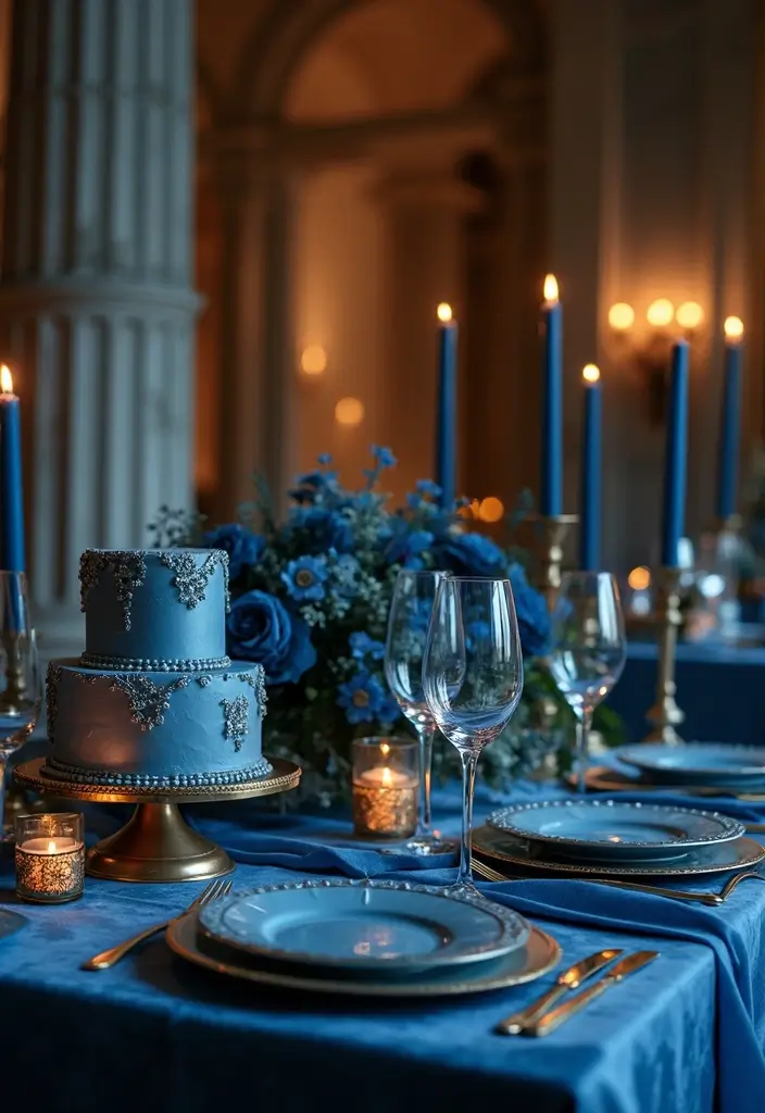 28 Beautiful Blue and Green Wedding Colors for a Fresh Look - 5. Deep Sea Blue