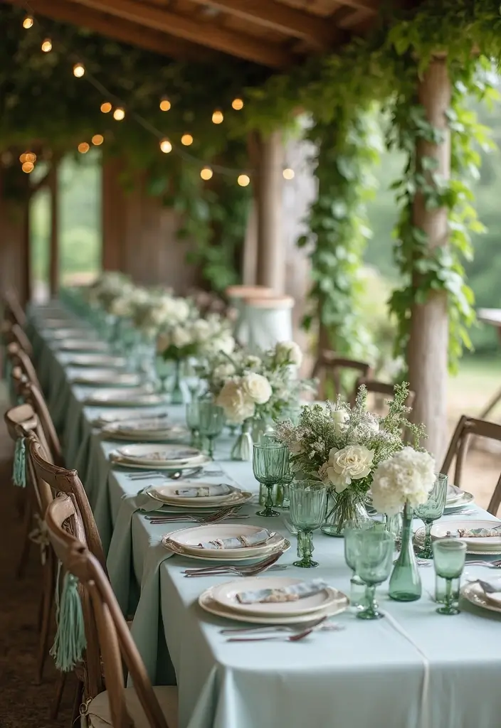 28 Beautiful Blue and Green Wedding Colors for a Fresh Look - 9. Sage Green