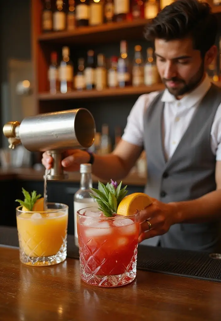 28 Best Food for Wedding Receptions to Delight Every Guest - 18. Signature Cocktail Bar