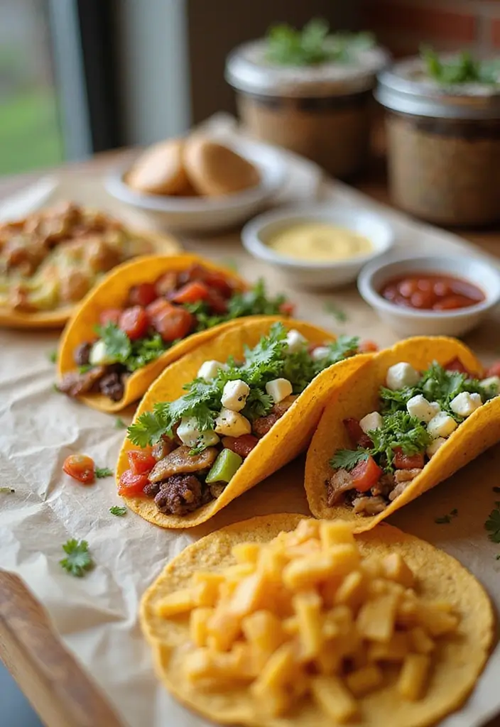 28 Best Food for Wedding Receptions to Delight Every Guest - 19. Savory Breakfast Tacos