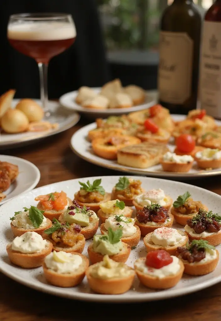 28 Best Food for Wedding Receptions to Delight Every Guest - 22. Creative Canapé Selection
