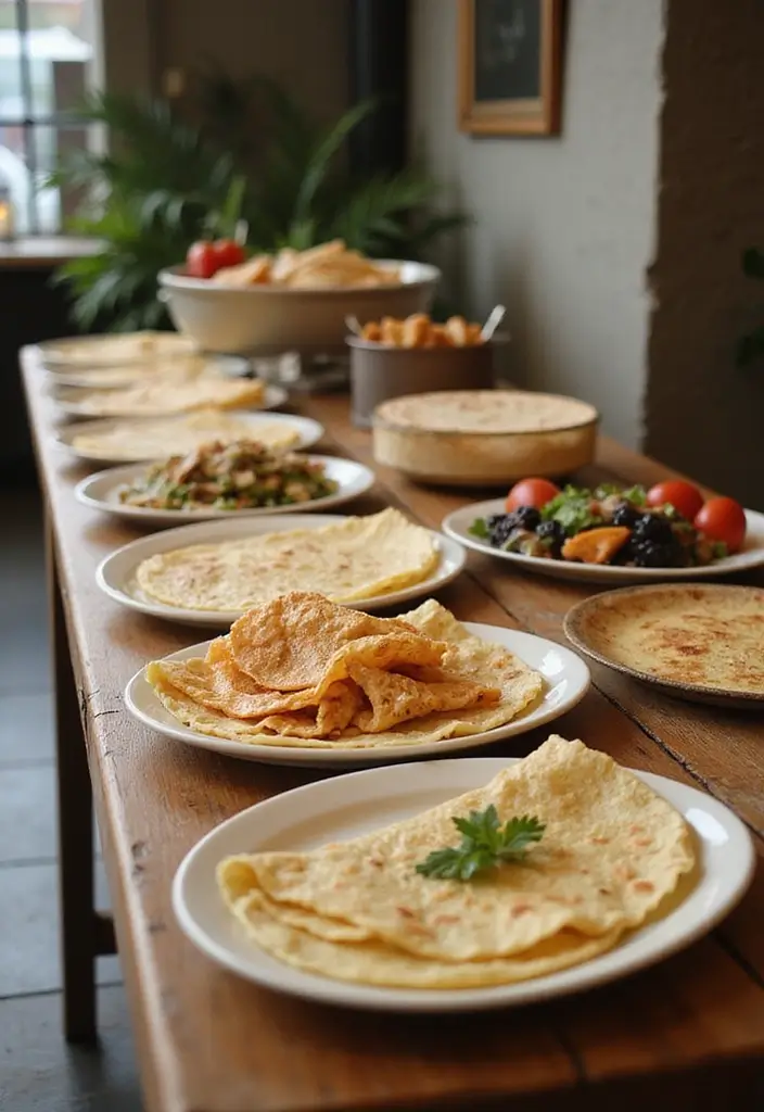 28 Best Food for Wedding Receptions to Delight Every Guest - 26. Creative Savory Crepes